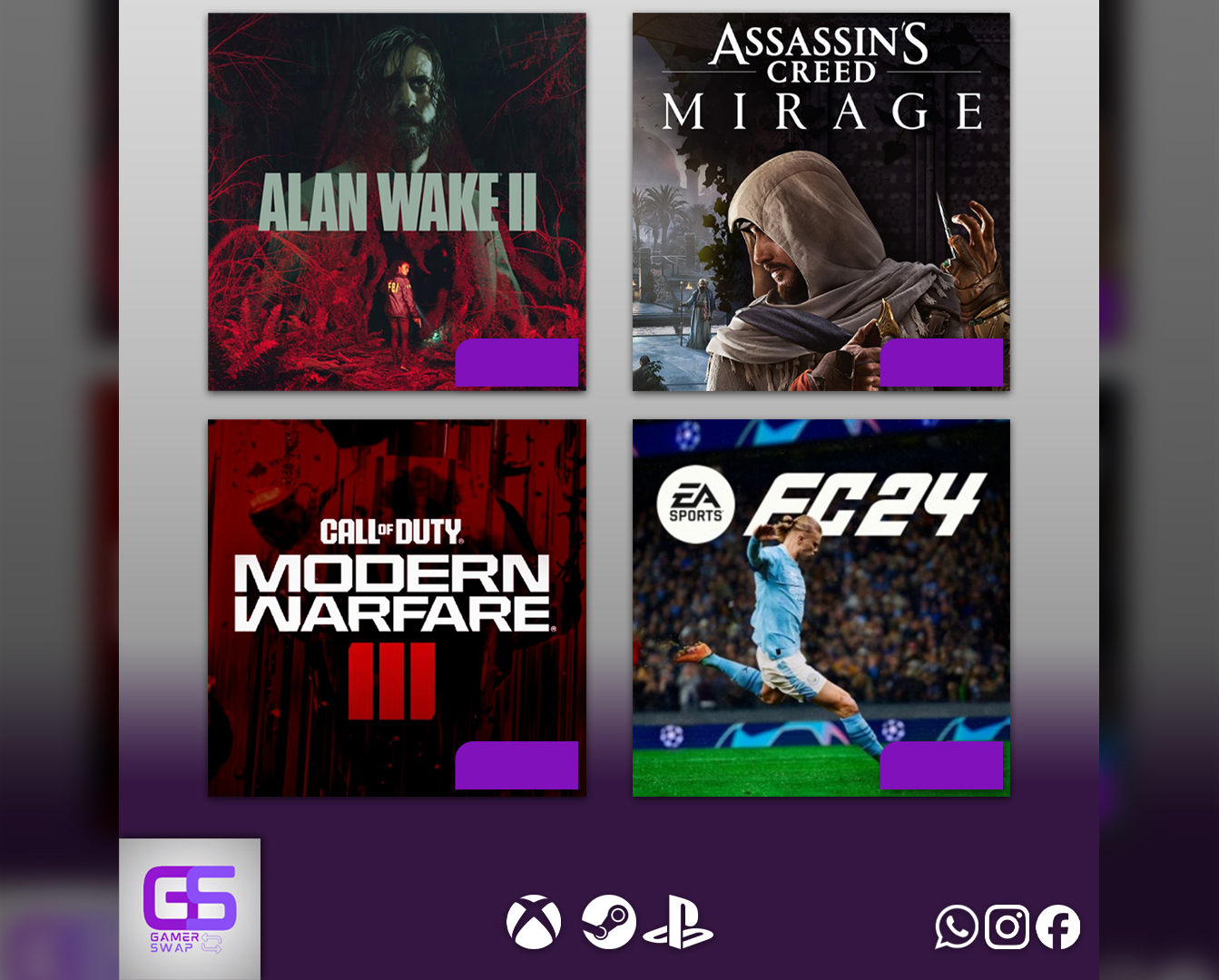 Gaming marketplace interface design with popular game titles